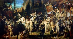Wejście cesarza Karola V (1500-58) do Antwerpii w latach 1520, 1878 (patrz także 141422, 141423 i 141424)